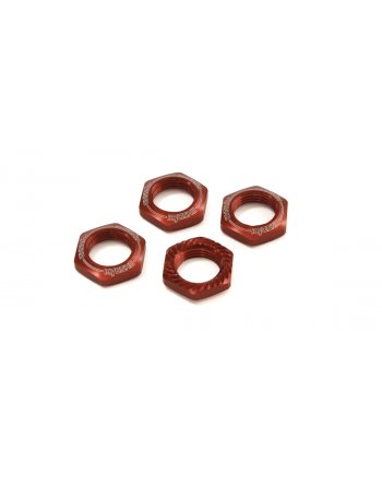 IFW472R Wheel Nut (Red/4pcs/for Serration) IFW472R  - KYOSHO RC